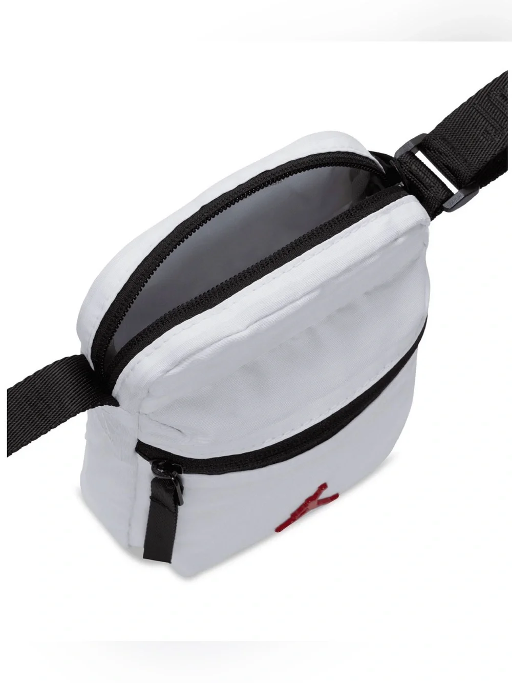 Jordan Men’s White Mini Crossbody Bag with Red Jumpman